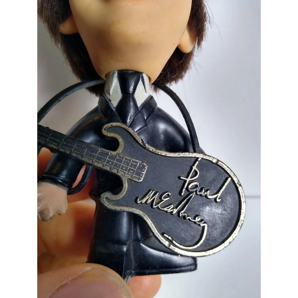 The Beatles Remco Doll Paul McCartney Doll Original Guitar Nems 1964 Hard Body